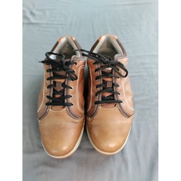 Foot Joy Contour Golf Shoes Men's‎ Brown Size 9 Lace Up Low Top Leather 54222 - Picture 1 of 11